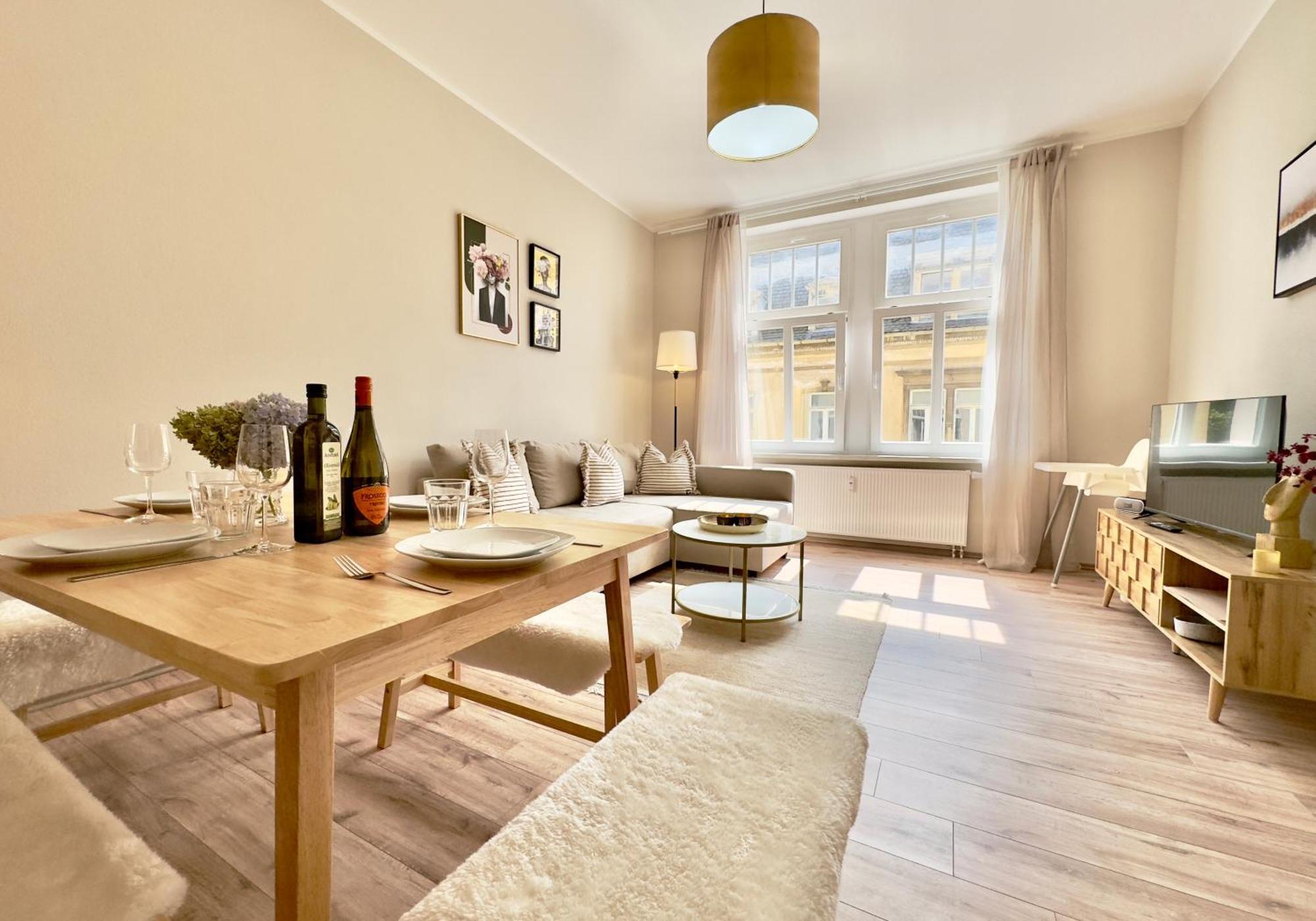 Bautzen Living Appartement - Zentrumslage Parkplatz Babybett Bagian luar foto